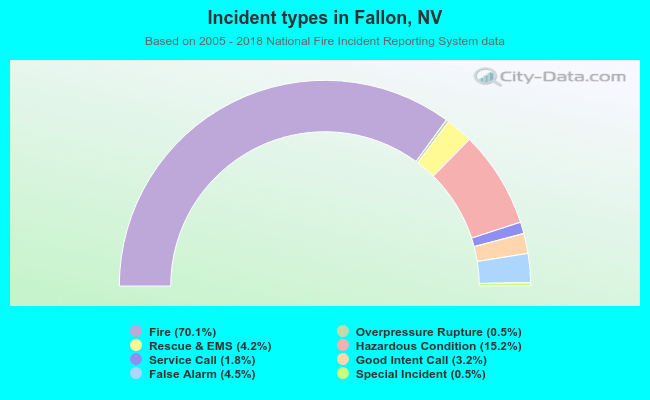 Incident types in Fallon, NV