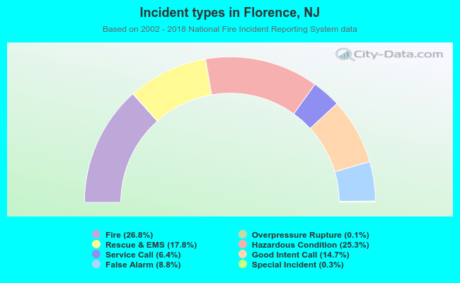 Incident types in Florence, NJ