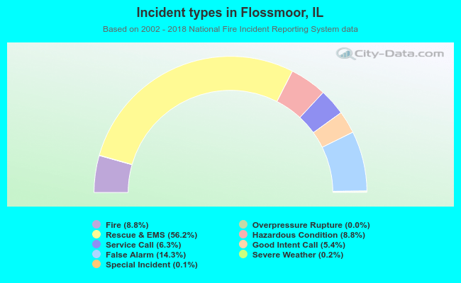 Incident types in Flossmoor, IL