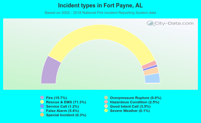 Incident types in Fort Payne, AL