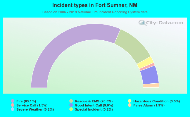 Incident types in Fort Sumner, NM