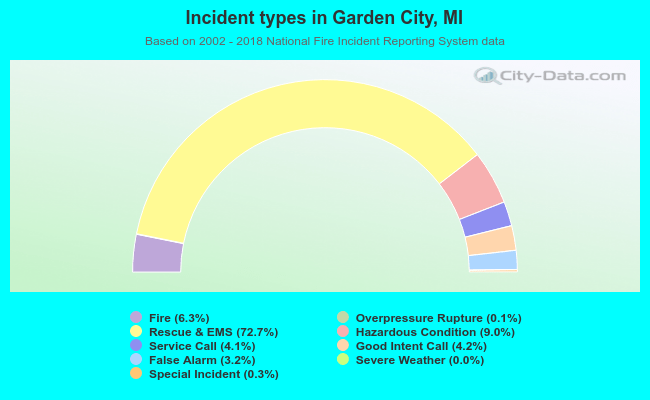 Incident types in Garden City, MI