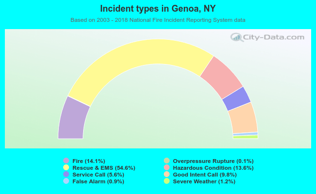 Incident types in Genoa, NY