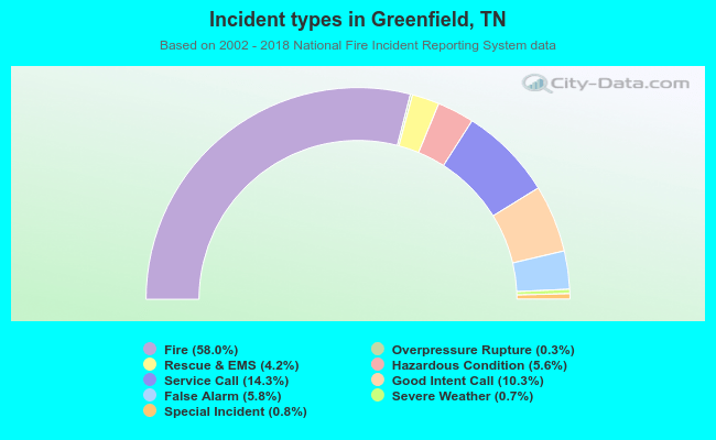 Incident types in Greenfield, TN