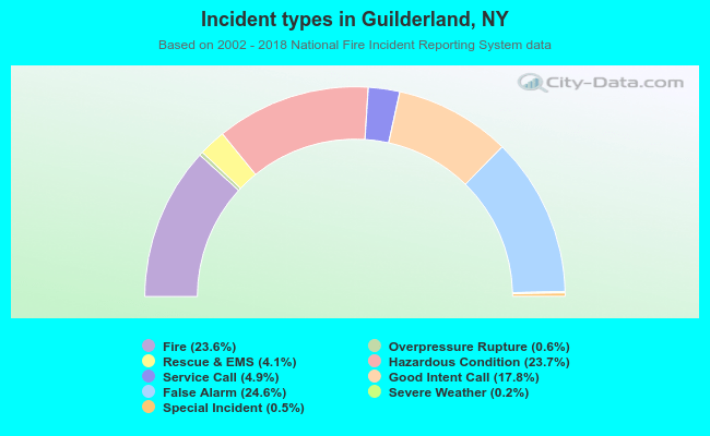 Incident types in Guilderland, NY