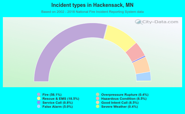 Incident types in Hackensack, MN