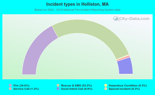Incident types in Holliston, MA