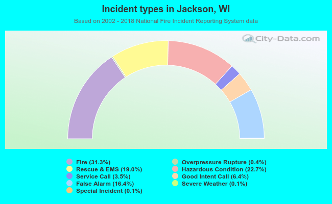 Incident types in Jackson, WI
