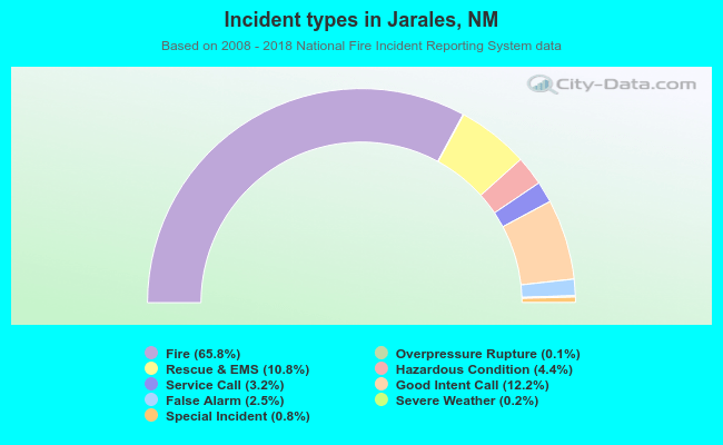 Incident types in Jarales, NM