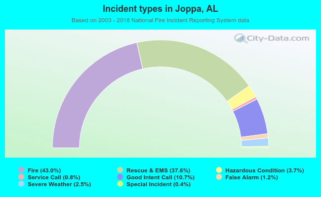 Incident types in Joppa, AL
