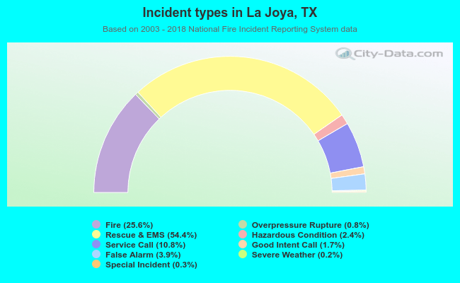 Incident types in La Joya, TX