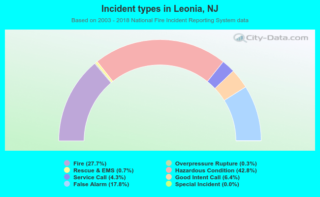 Incident types in Leonia, NJ
