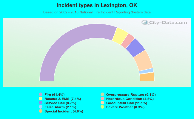 Incident types in Lexington, OK
