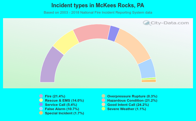 Incident types in McKees Rocks, PA