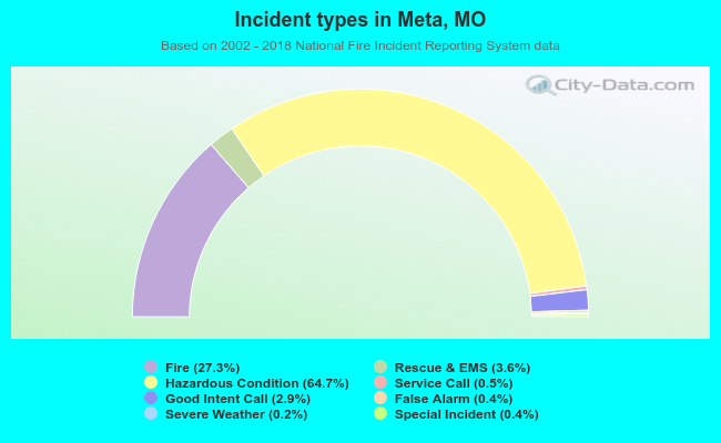 Incident types in Meta, MO