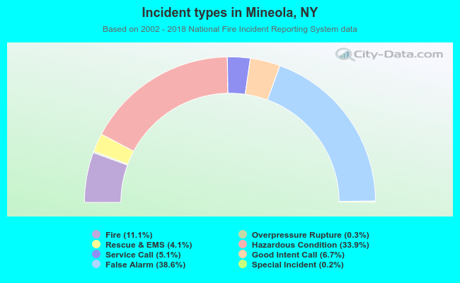 Incident types in Mineola, NY