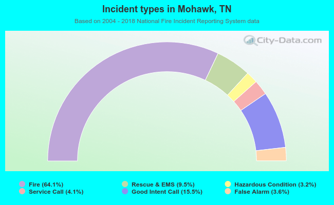 Incident types in Mohawk, TN