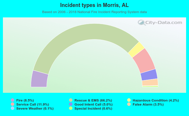 Incident types in Morris, AL