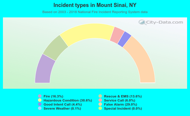 Incident types in Mount Sinai, NY