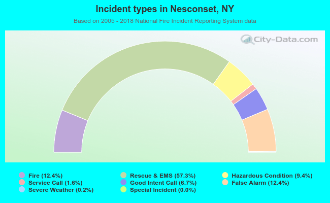 Incident types in Nesconset, NY