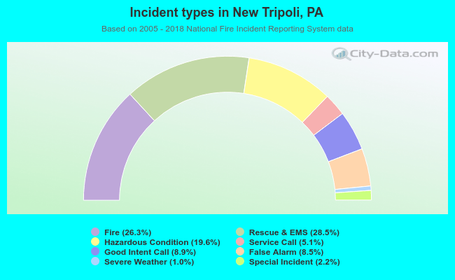 Incident types in New Tripoli, PA