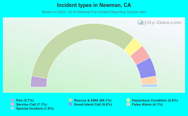 Incident types in Newman, CA