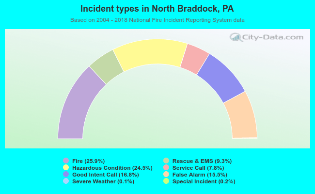 Incident types in North Braddock, PA