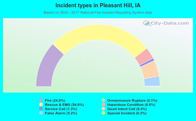 Incident types in Pleasant Hill, IA
