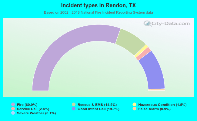 Incident types in Rendon, TX