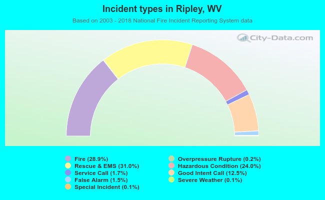 Incident types in Ripley, WV