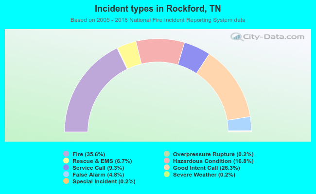 Incident types in Rockford, TN