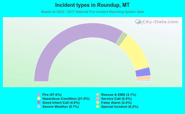 Incident types in Roundup, MT