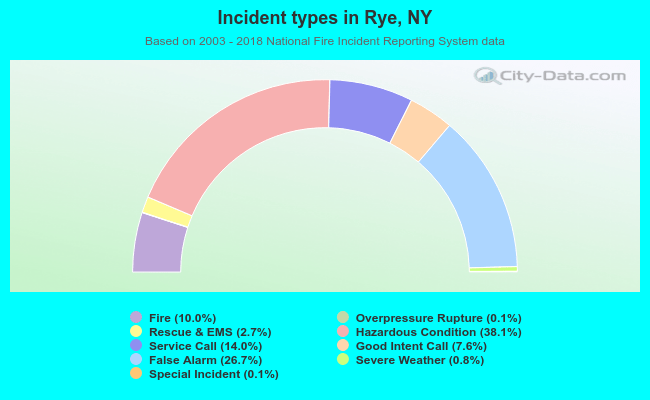 Incident types in Rye, NY