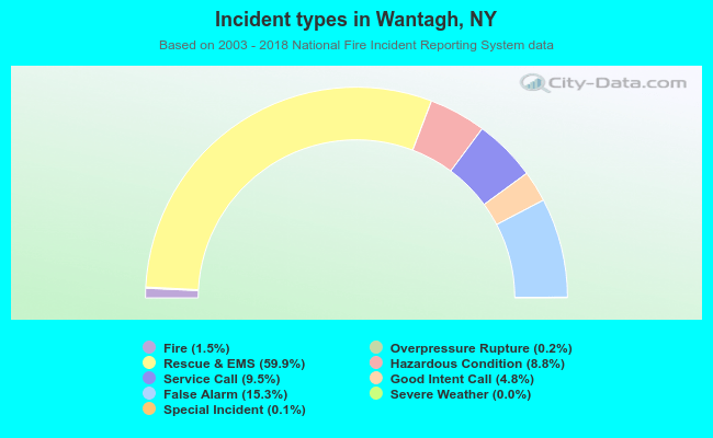 Incident types in Wantagh, NY