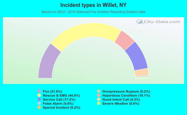 Incident types in Willet, NY