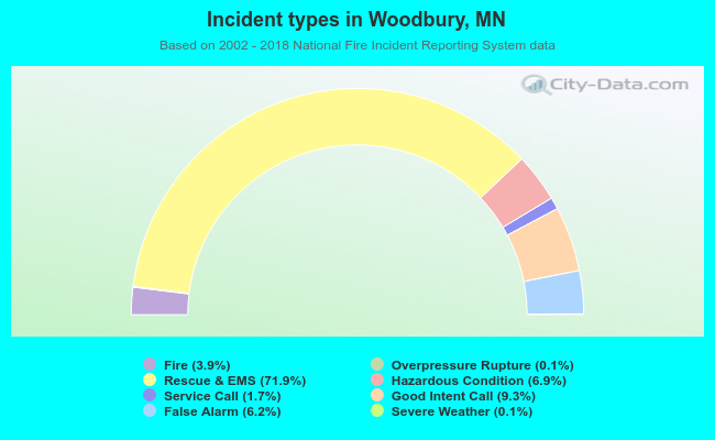 Incident types in Woodbury, MN
