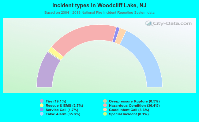 Incident types in Woodcliff Lake, NJ