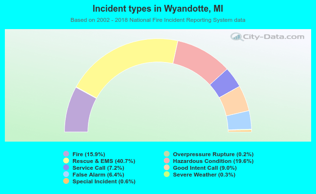 Incident types in Wyandotte, MI