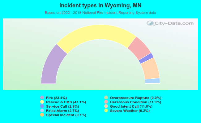Incident types in Wyoming, MN