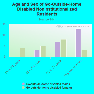 Age and Sex of Go-Outside-Home Disabled Noninstitutionalized Residents
