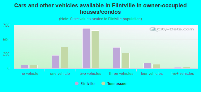 Cars and other vehicles available in Flintville in owner-occupied houses/condos