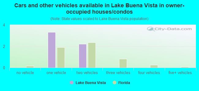 Cars and other vehicles available in Lake Buena Vista in owner-occupied houses/condos