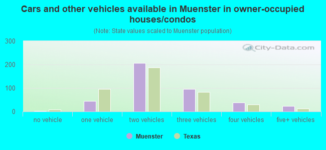 Cars and other vehicles available in Muenster in owner-occupied houses/condos