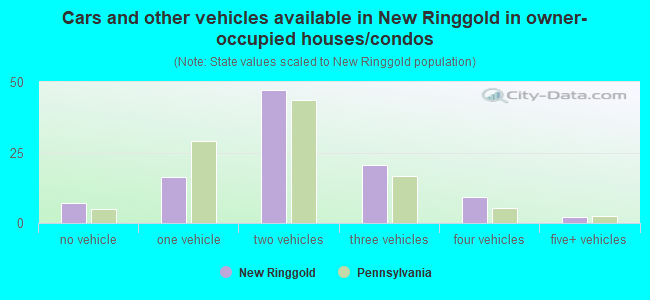 Cars and other vehicles available in New Ringgold in owner-occupied houses/condos