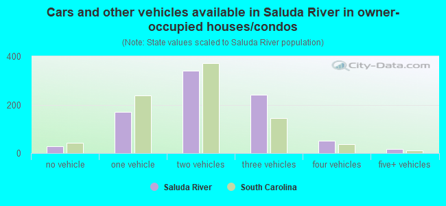 Cars and other vehicles available in Saluda River in owner-occupied houses/condos