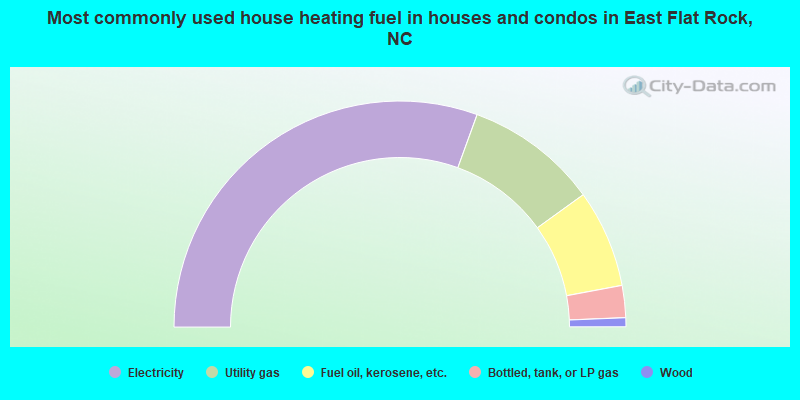 Most commonly used house heating fuel in houses and condos in East Flat Rock, NC