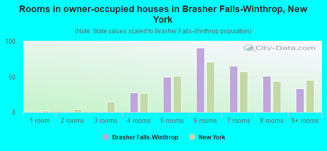 Rooms in owner-occupied houses in Brasher Falls-Winthrop, New York