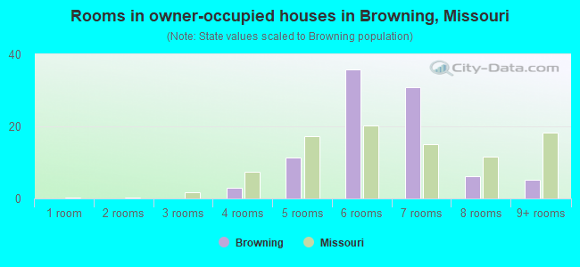 Rooms in owner-occupied houses in Browning, Missouri