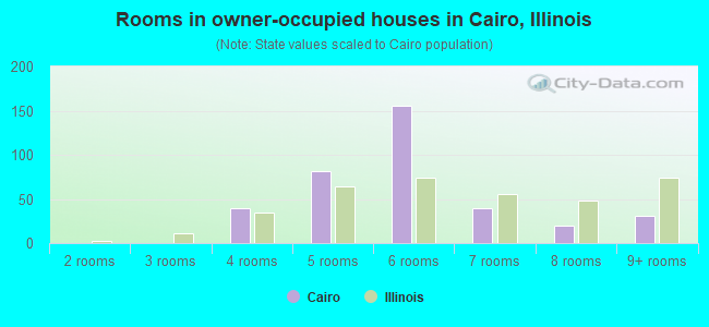 Rooms in owner-occupied houses in Cairo, Illinois
