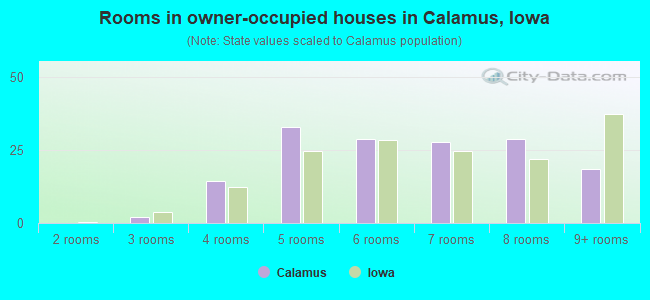 Rooms in owner-occupied houses in Calamus, Iowa